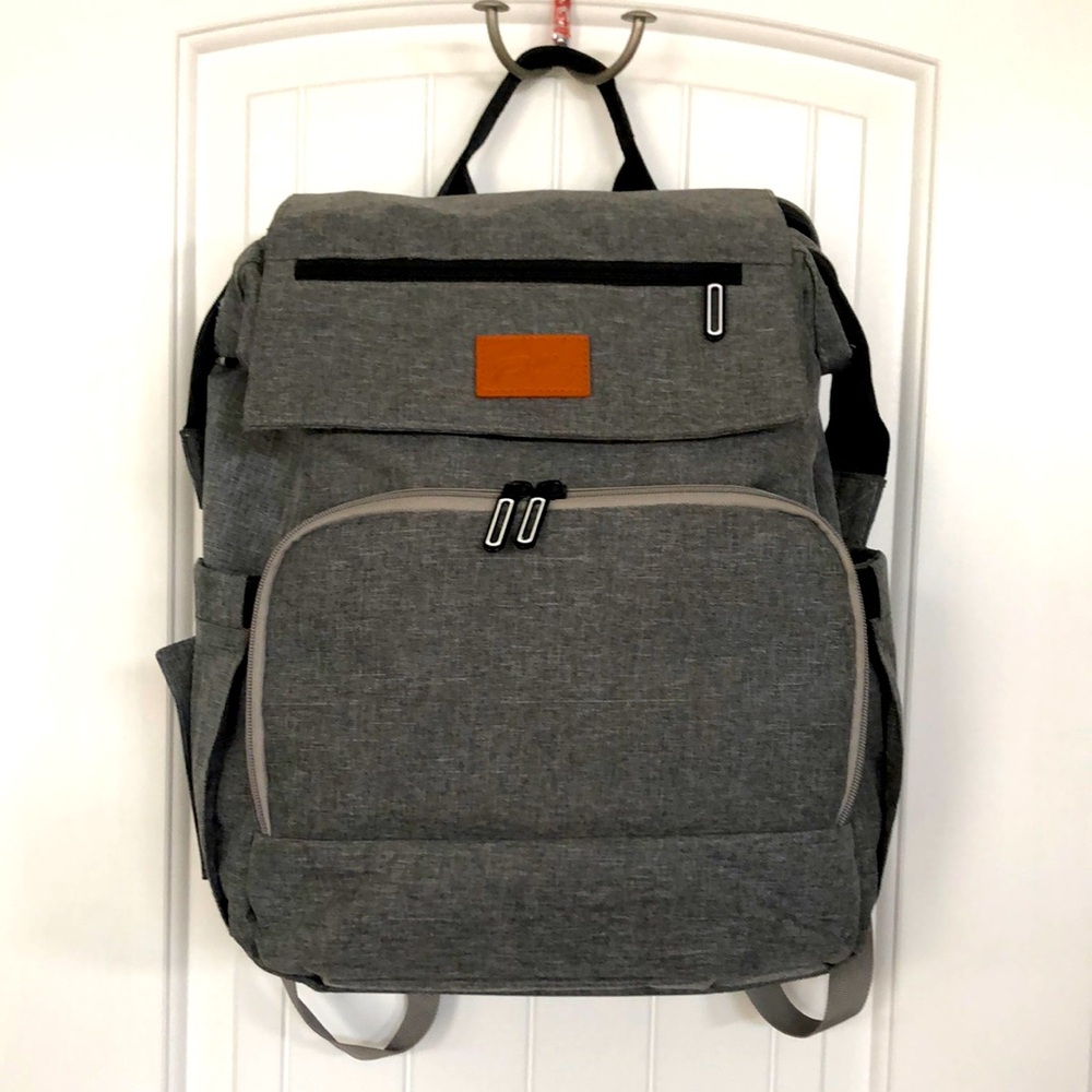 PILLANI Large Diaper Bag Backpack for Travel, Changing Pad Included Great Shape!
